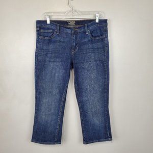 Old Navy The Flirt Medium Dark Wash Crop Capri Jeans Size 10